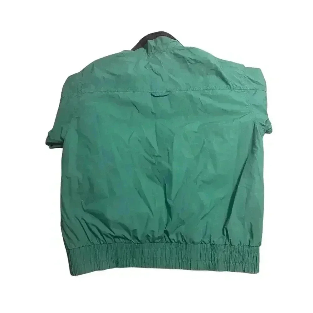 Players Men's Vintage Green Striped Windbreaker Jacket Size M - Picture 2 of 4